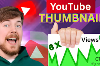 design best, attractive, viral and amazing youtube thumbnail