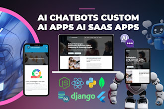 develop chatgpt ai mobile app or website ai saas app ai chatbot ai software
