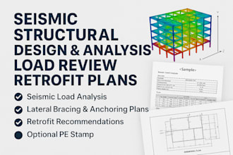 seismic structural design analysis load review retrofit plans