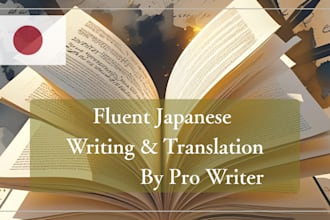 do authentic and natural japanese translations and writhing