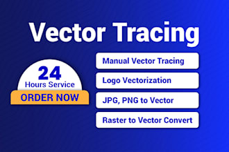 manual vector tracing and logo redesign in ai eps svg png
