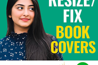 resize, fix or update your book cover for KDP and ingramspark