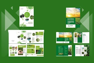 design professional brochure, company profile, booklet, annual report, catalog