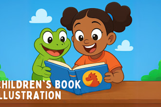 create consistent ai african american children book illustration, coloring book