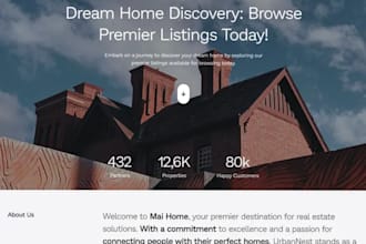 design a home remodeling website, construction website, renovation website