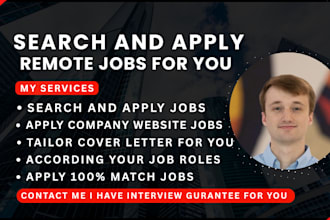 search and apply for jobs or find remote jobs on your behalf