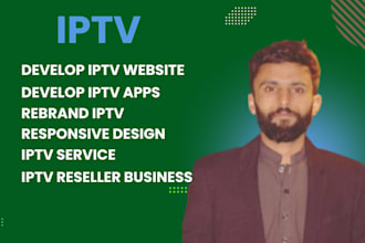 create, reskin and rebrand the iptv apps and website