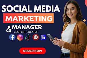 be your social media manager, content creation, instagram and linkedin marketing