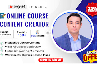 do professional online course content creation, ebook online course, curriculum