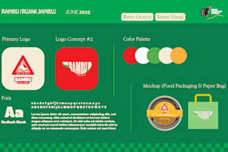 create a professional logo and mockup design