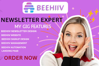 beehiiv email newsletters beehive landing page beehive account