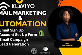 setup your omnisend or klaviyo flows, popups and email automations