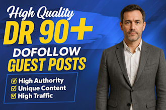 provide guest post dr 90 dofollow contextual backlinks