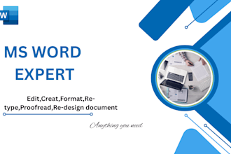 do professional ms word document designing and formatting