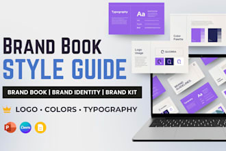 professional brand style guide, brand book, and brand kit