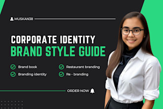 create a corporate brand style guide and branding book