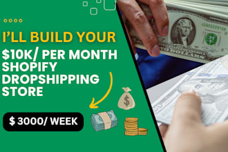 build a passive income shopify dropshipping store or shopify website