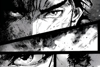do amazing comic or manga page with my style