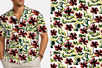 design unique seamless pattern, textile print
