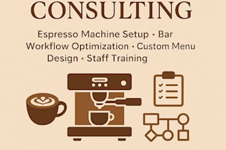 help you improve your coffee shop operations, espresso quality and workflow