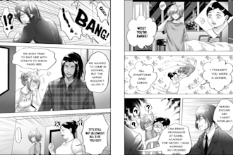 manga anime comic book graphic novel nsfw comic cover design manhwa manga panel