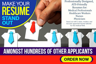 deliver in 24hrs medical, healthcare, nursing and physician, ats friendly resume