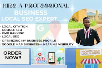 do local SEO google map citation optimize local business gmb ranking