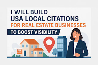 build USA local citation for real estate business to boost visibility