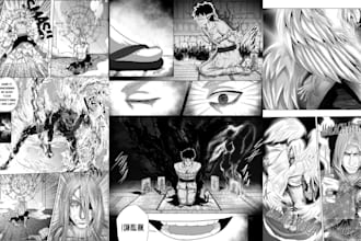 draw custom a anime nsfw comic art for your manga panel or graphic novel project