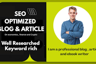 write SEO blog articles on finance, business and crypto in 24 hours