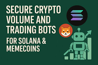 create secure crypto volume and trading bots for solana and memecoins