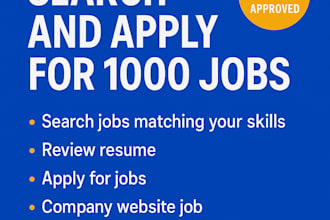 search for job, apply for job, apply for 1000 jobs for you