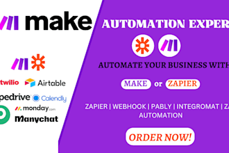 make com integromat automation api scenario zapier expert