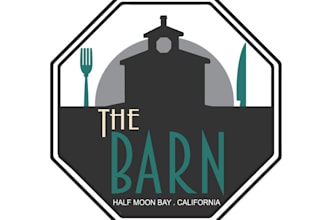 design amazing coastal burger barn logo