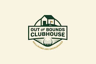 design awesome golf brand logo