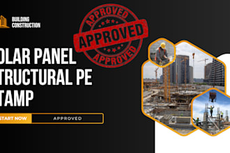 solar panel structural pe stamp roof mount ground rack permit plans