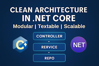 develop net core apps with clean architecture