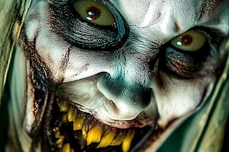 draw fantasy horror art illustration or dark creepy