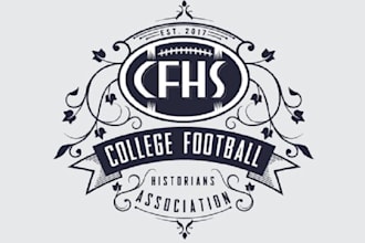 design unique college football historians association logo