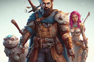make a d and d character art illustration for you