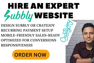build customize subbly or cratejoy subscription box website for recurring sales