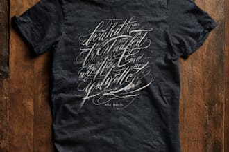 custom typography christian t shirt and clothing design