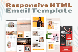 code responsive email template in HTML CSS