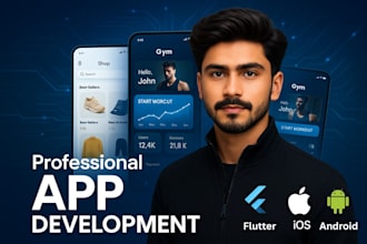 develop flutter mobile apps for android ios with clean UI and firebase backend