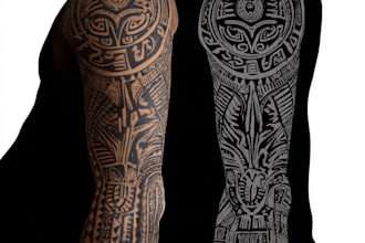 design a polynesian maori tribal tattoo