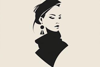 design a modern fashion logo with copyright
