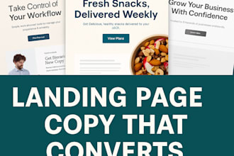 write a persuasive landing page copy that converts visitors into customers