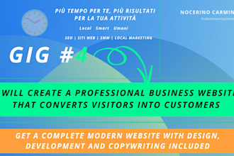 create a professional business website that converts visitors into customers