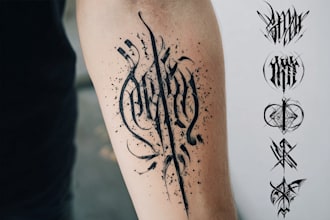 not design an average calligraphy tattoo
