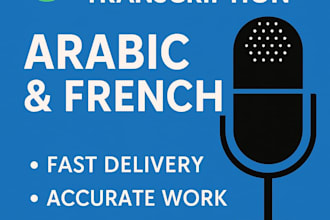 transcribe your arabic or french audio or video to text